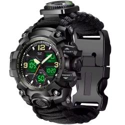 Montre tactique: couleur noire