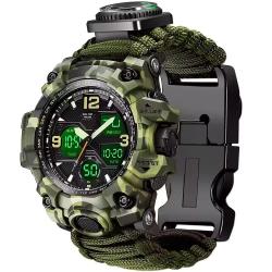 Montre tactique: couleur vert