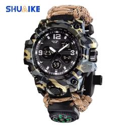 Montre tactique: couleur kaki camouflage