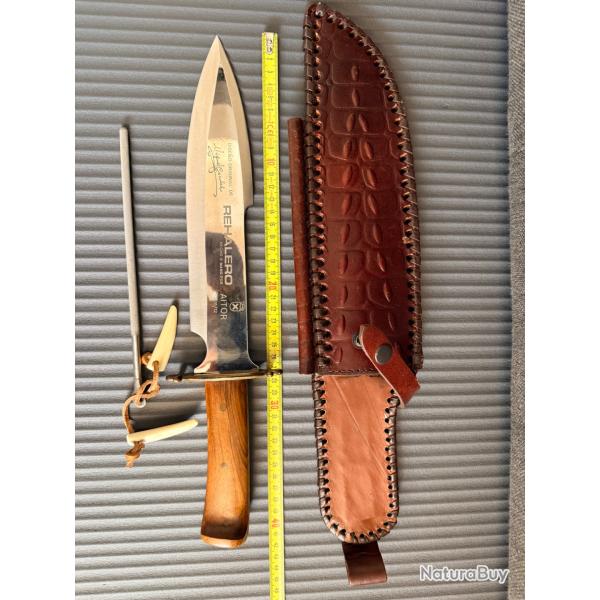 AITOR REHALERO 11 1/2 - Couteau de chasse espagnol - Miguel Escalada - Complet