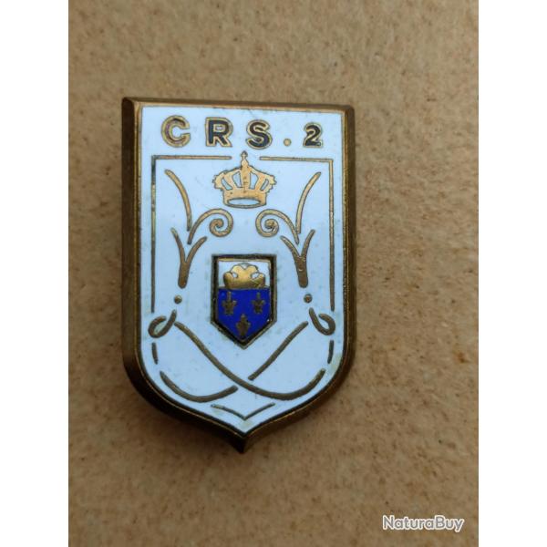 INSIGNE POLICE NATIONALE CRS 2 INSIGNE OFFICIEL DRAGO PARIS RUE ROMAINVILLE