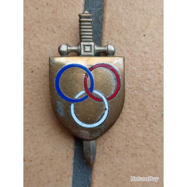 INSIGNE MONITEUR DE SPORT MILITAIRE ARMEE FRANCAISE DRAGO PARIS NICE