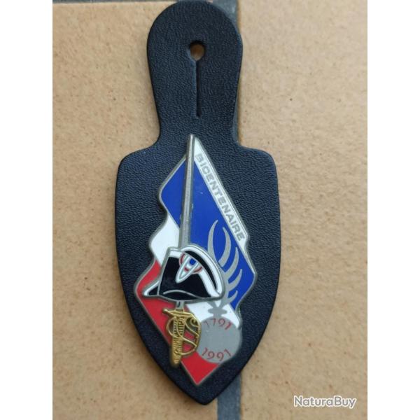 INSIGNE GENDARMERIE NATIONALE PROMOTION 1791-1991 AVEC SON CUIR