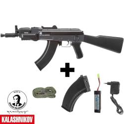 R&eacute;plique AK47 Airsoft Spetsnaz AEG - Mod&egrave;le Compact &agrave; haute pr&eacute;cision - Bi-ton Gris