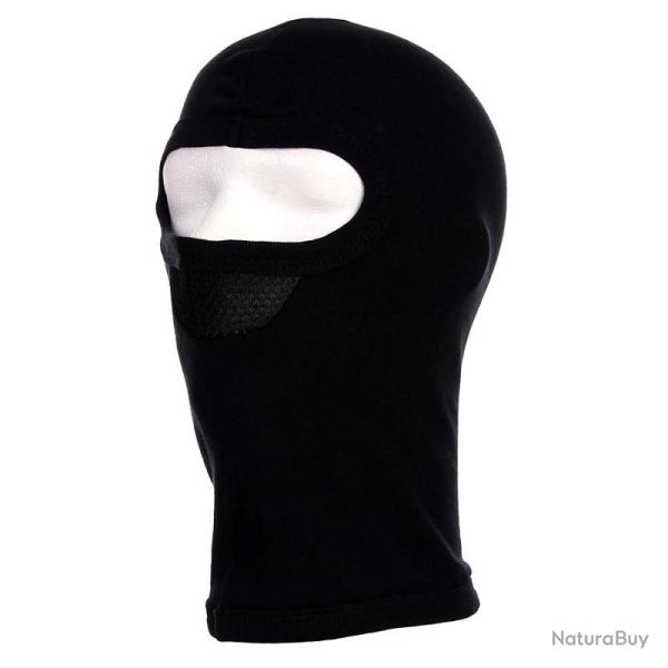 Cagoule 1 trou avec masque noir