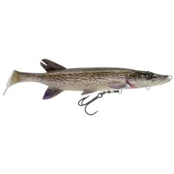 Leurre souple SAVAGE GEAR 3D Pike shad SS 20cm White pike