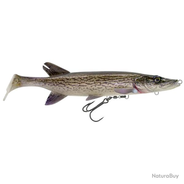 Leurre souple SAVAGE GEAR 3D Pike shad SS 20cm White pike