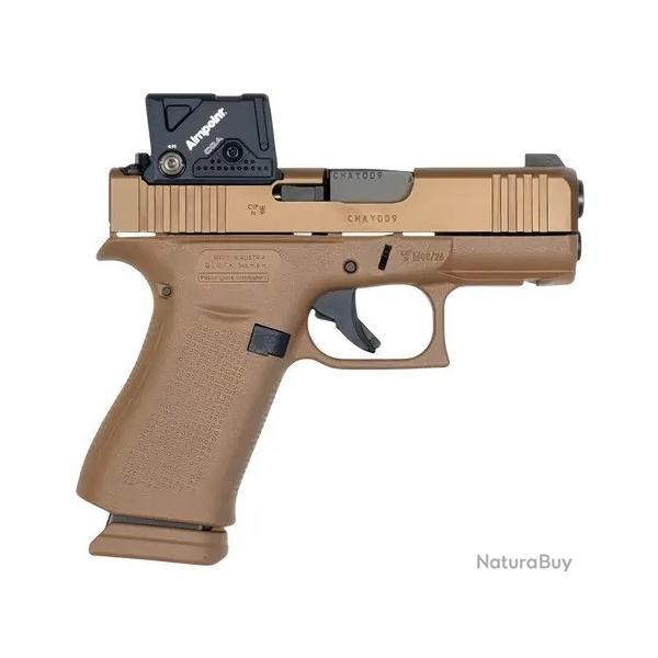 Pistolet Glock 43X Coyote A-Cut combo Aimpoint COA - 9x19
