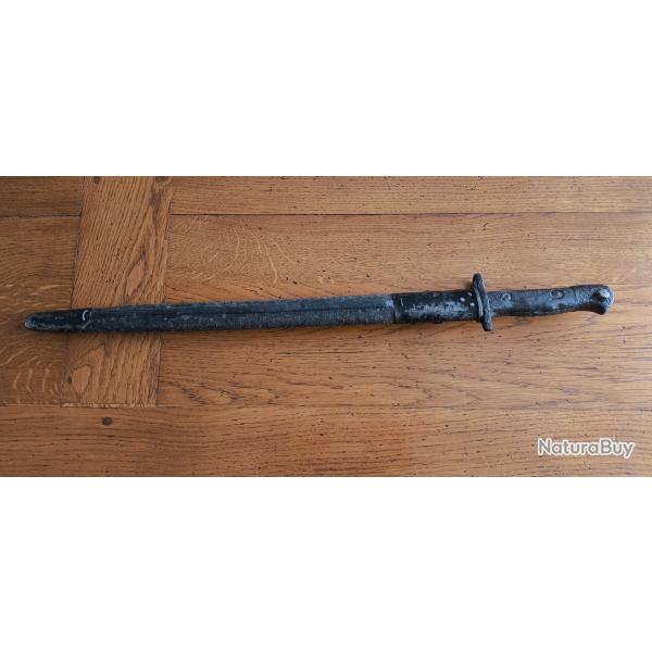 Ba�onnette anglaise ww1 avec fourreau 1916