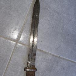 Ancien couteau ba&iuml;onnette collection militaire militaria