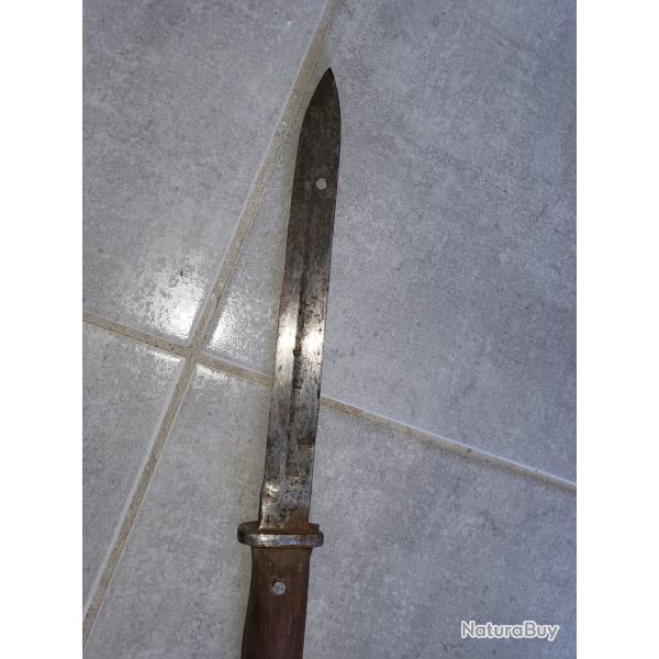 Ancien couteau ba�onnette collection militaire militaria