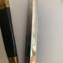 stylet poignard corse avec gravures