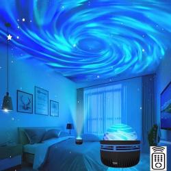 Projecteur d'&eacute;toiles et de galaxies, budg&eacute;taire de vagues d'eau et d'oc&eacute;an, veilleuse de chambre &agrave; c