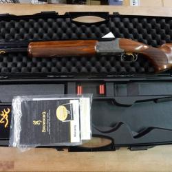 FUSIL BROWNING B525 TRAP ONE CAL. 12/70 CANON 76 CM + MALETTE + CHOKES ETAT COMME NEUF OCCASION