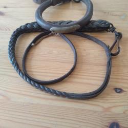 Collier et fouet  anciens