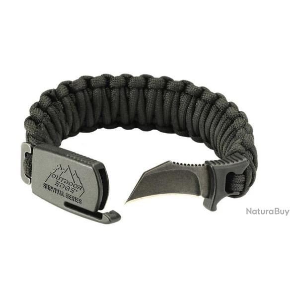Bracelet Para Claw Outdoor Edge noir taille L