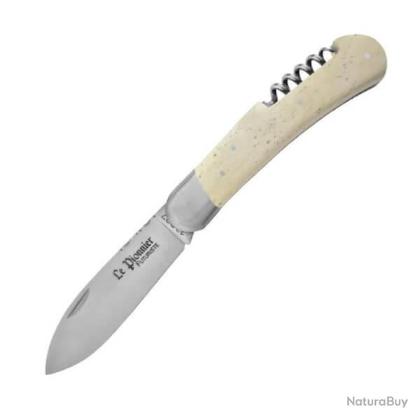Couteau pliant Douris Chastel Le Pionnier Futuriste 2 pi�ces os