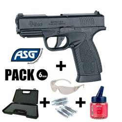 PISTOLET ASG BERSA BP9CC Noir - Culasse mobile - 6 mm BB - CO&sup2; 1.5J Arme en pack pr&ecirc;t &agrave; jouer