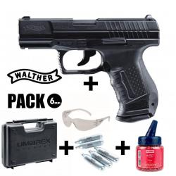 PISTOLET WALTHER P99 DAO Noir - Blowback - 6 mm BB - CO&sup2; 2J Arme en pack pr&ecirc;t &agrave; jouer