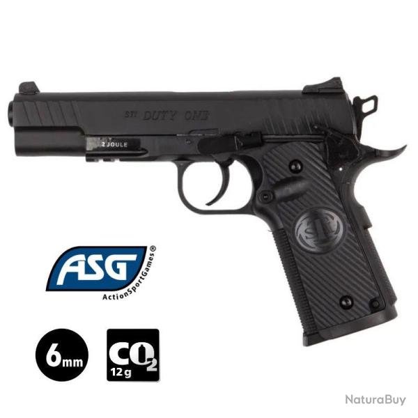 PISTOLET ASG STI DUTY ONE Noir - Culasse fixe - 6 mm BB - CO� / 1.2J
