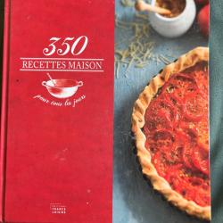 livre "350 recettes maison pour tous les jours', &eacute;ditions France Loisirs 2013