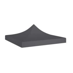 Toit tente r&eacute;ception polyester anthracite 2x2 m imperm&eacute;able anti UV