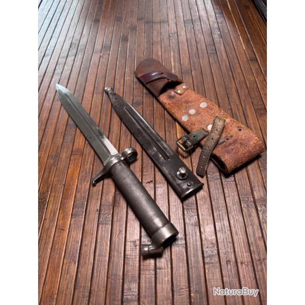 BELLE BA�ONNETTE 1896 SU�DOISE DE MARINE AVEC GOUSSET