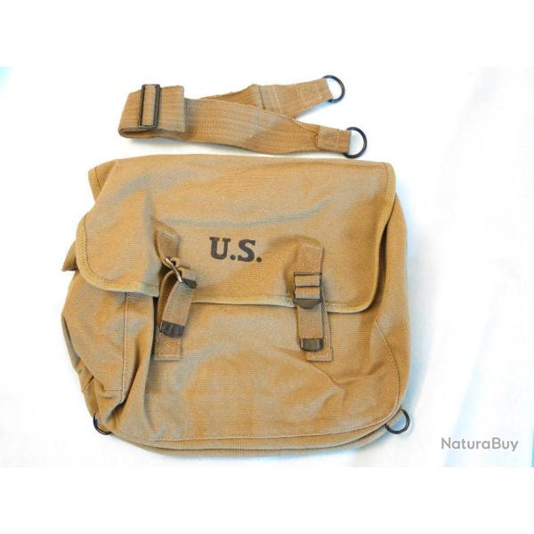 Musette mod�le 36 US 39/45 avec bretelle r�f. mill REPRO