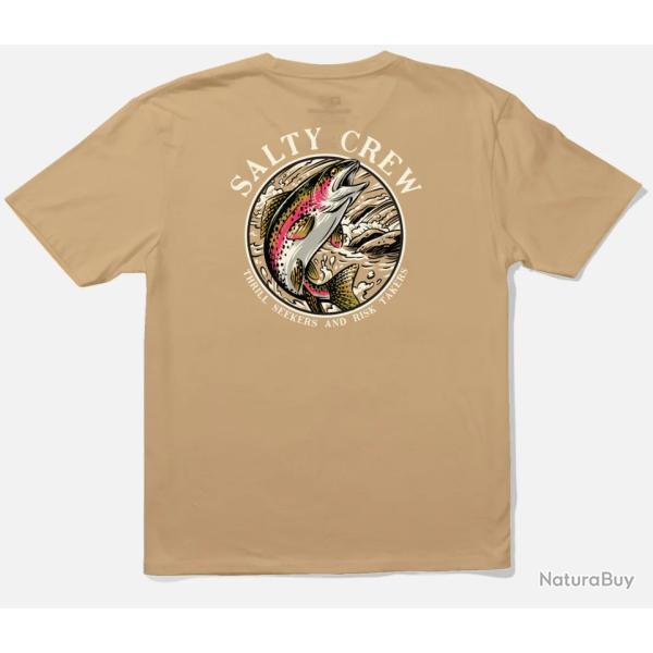 SALTY CREW RAINBOW PREMIUM S/S TEE CAMEL T.XL