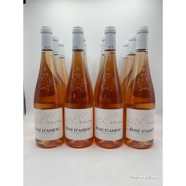 Vente flash ! 12 Bouteilles de vin ros� Le Vol des Oiseaux Ros� D'Anjou 2023