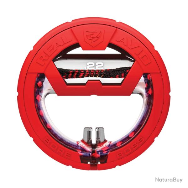 CABLE DE NETTOYAGE BORE BOSS CAL .22 - REAL AVID NEUF U ROUGE