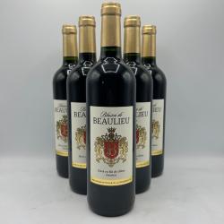 Vente flash ! 6 Bouteilles de vin rouge - Blason de Beaulieu C&ocirc;tes du marmandais - 2009