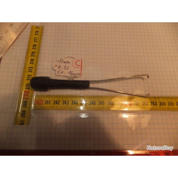 F�rule (ou embout  bouchon ) canne fusil, conforme au mod�le d'origine:14mm                 (A)
