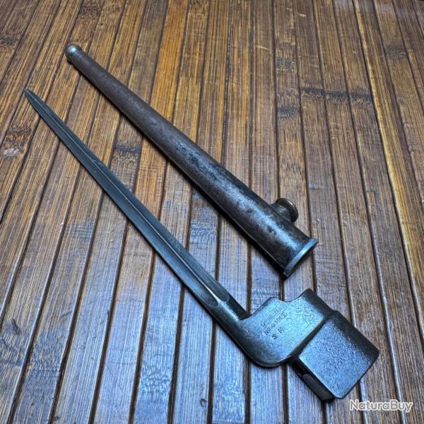 RARE BAIONNETTE CLOU N-4 MK1 PREMIER MOD�LE CRUCIFORME FABRICANT SINGER EN 1941 WW2 ANGLETERRE