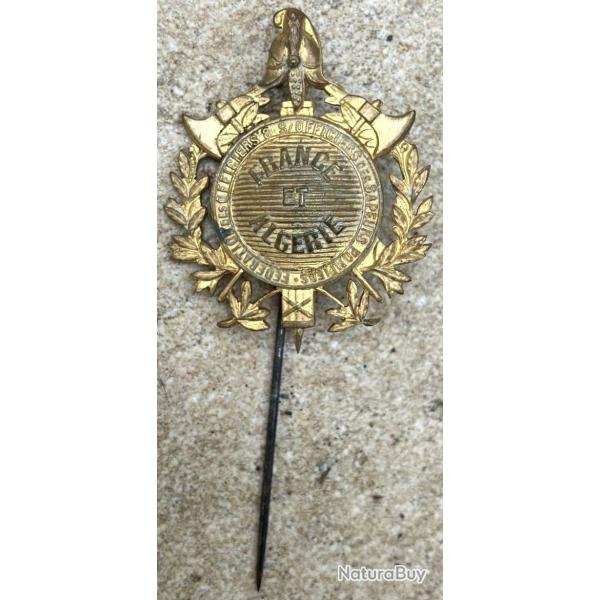 Epingle F�d. Pompiers France et Alg�rie vers 1890