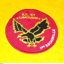 ECUSSON TISSU :&nbsp;1&deg; Escadrille de l'E.C. 03 - 004, LIMOUSIN, avec texte ,  ETAT VOIR PHOTO&nbsp; . POUR TO