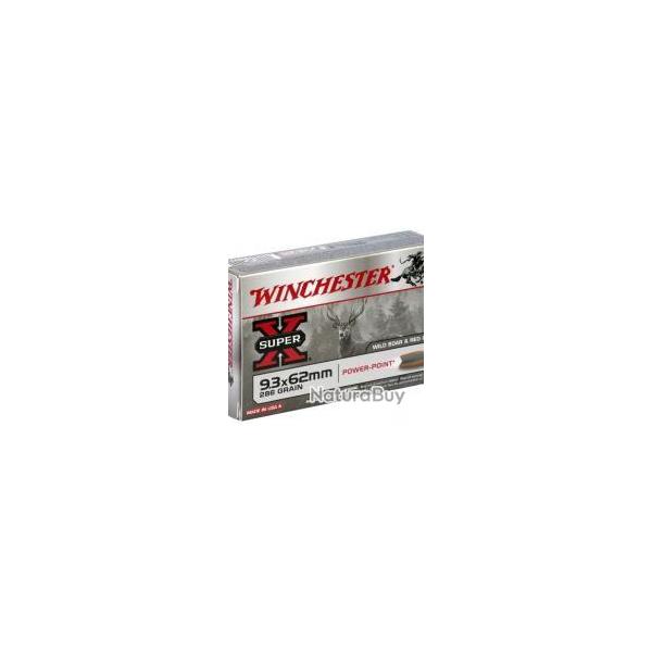 MUNITION WINCHESTER 9.3X62 286G POWER POINT