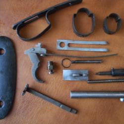 lot de pi&egrave;ces pour ancienne carabine nationale rifle .