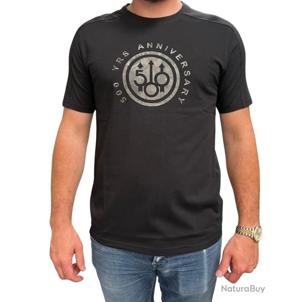 T-SHIRT 500 ANS BERETTA NOIR L