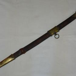 AUTHENTIQUE FOURREAU SABRE D'OFFICIER DE CHASSEURS DE VINCENNES Mle 1837