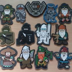 Ecusson patch 5.11 tactical gnome lot 13 pi&egrave;ces airsoft