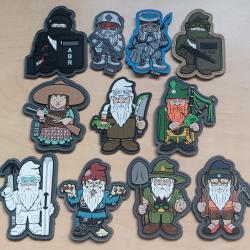 Ecusson patch 5.11 tactical gnome lot 11 pi&egrave;ces airsoft