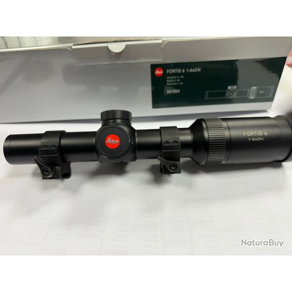 Lunette battue LEICA Fortis 1-6x24 i avec colliers montage rapide
