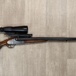 Fusil juxtapos&eacute; VERNEY-CARRON Canardouze - 12/76 - 81 cm + Lunette 9x65 (Occasion)