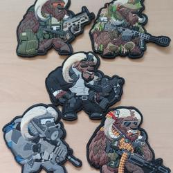 Ecusson patch tactical yack tacticool lot 5 pi&egrave;ces airsoft