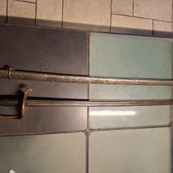 Sabre  d'officier d'infanterie rare 1871