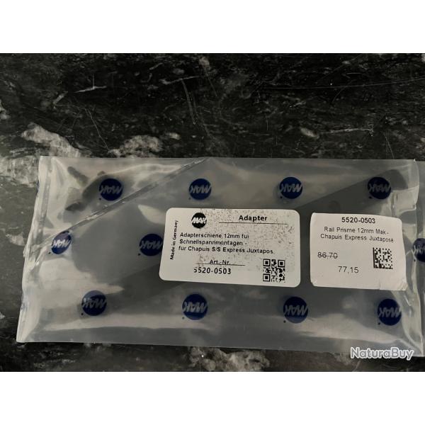 Rail 12 mm pour carabine express Chapuis juxtapos�