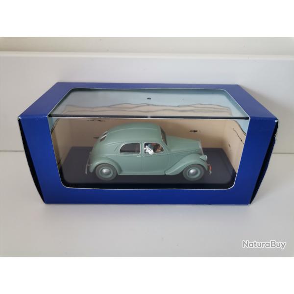 La Lancia Aprilia de L'Emir de Tintin au Pays de l'Or Noir 1/43