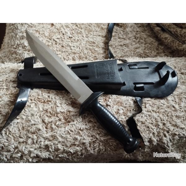 Poignard dague de plong�e chasse sous marine vintage Cavalero Champion Made in France Inox