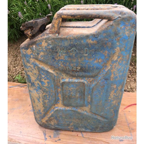 Jerrican jerrycan BMB 1942 (rare) Anglais GB UK WW2 -sable